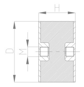 JNDE型<a href='http://m.chinazcst.com' target='_blank'><u>橡膠減震器</u></a>結構